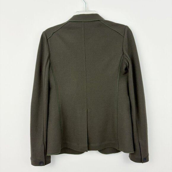 Rag & Bone Club Blazer Size 0 Dark Green 100% Wool Business Casual One Button - Picture 3 of 7